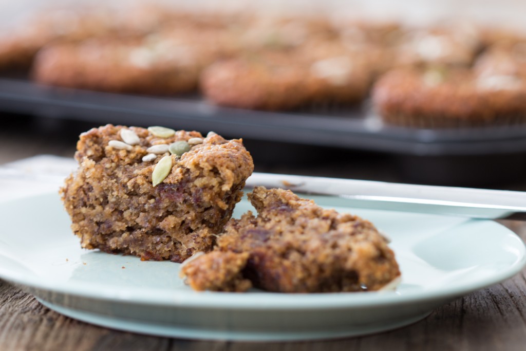 Grain Free Banana Date Muffins