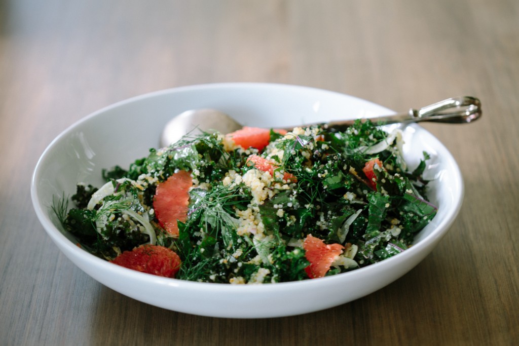 Kale & Crispy Quinoa with Creamy Lime Dressing-3